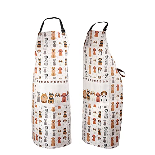 Spotted Dog Gift COMPANZ - Grembiule da Cucina con Motivo Cani Vari -...