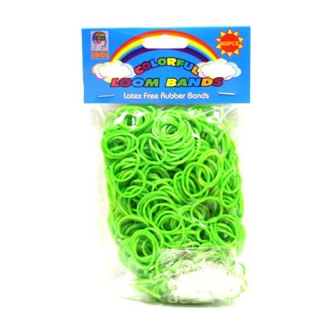 Loom Bandz - Rainbow Colours - Green 600 Count Cover
