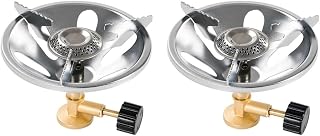 SUPVOX Cocina Portátil De Gas Para Camping Cabezal De Quemador Compacto Y Plegable Con Válvula De Cobre Y Acero Inoxidable Para Senderismo Y Actividades Al Aire Libre