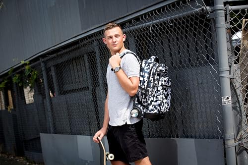Image of J World Sundance Laptop Rolling Backpack for Girls Boys. Roller Bookbag with Wheels, 20 Inch, Houndstooth
