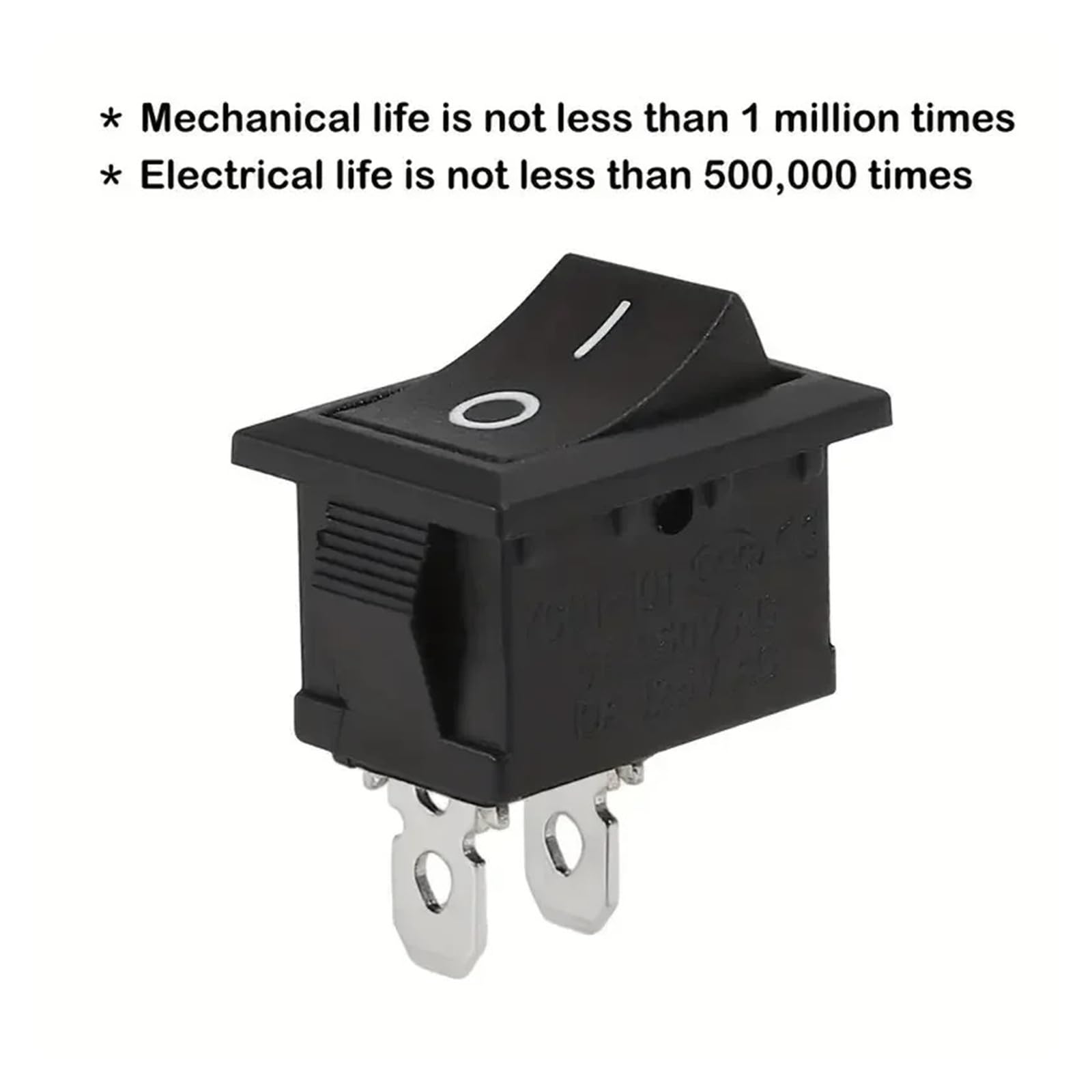 Interruttori a bilanciere KCD1 da 10 pezzi, interruttori on/off illuminati a 3 pin SPST 3A 250 V da 15x21 mm for piccoli elettrodomestici ed elettronica(Red 3Pin,100 PCS)