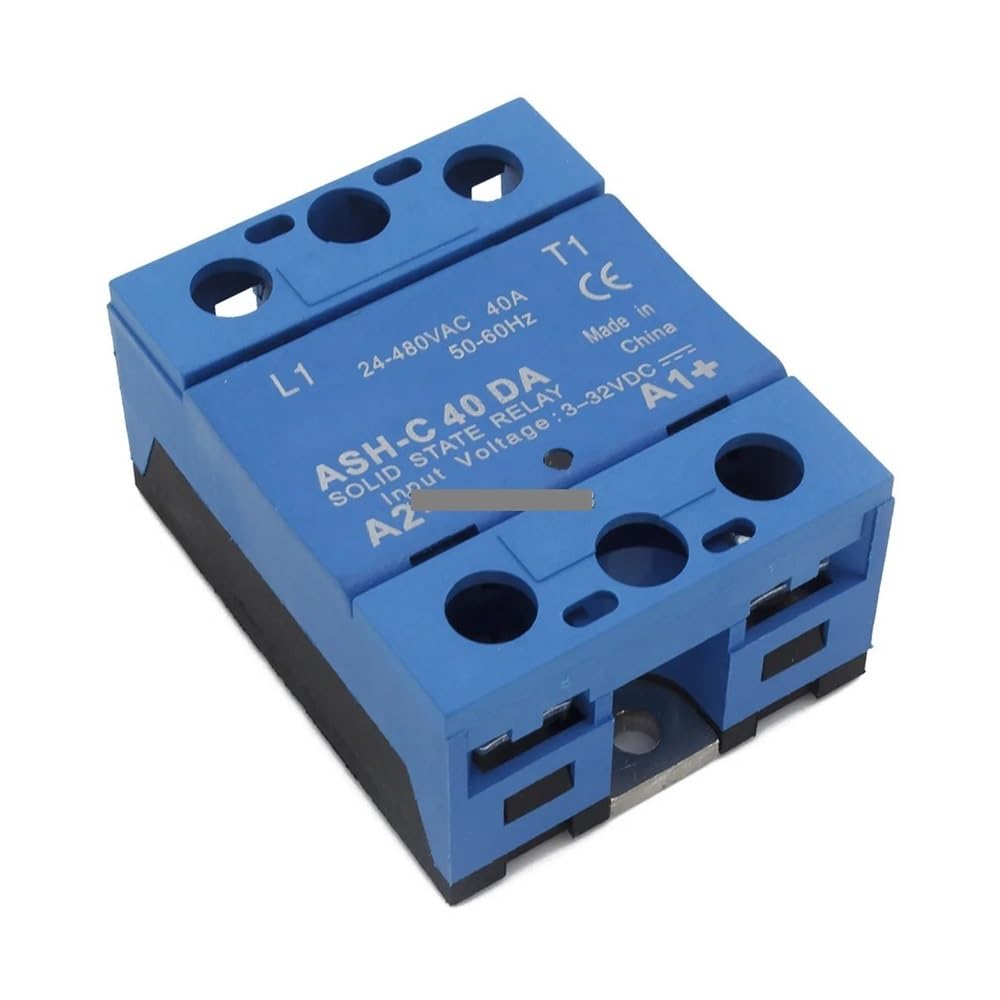 YLQUXEUV ASH-C-40DA single phase DC to AC 40A 24-480VAC solid state relay 40DA SSR