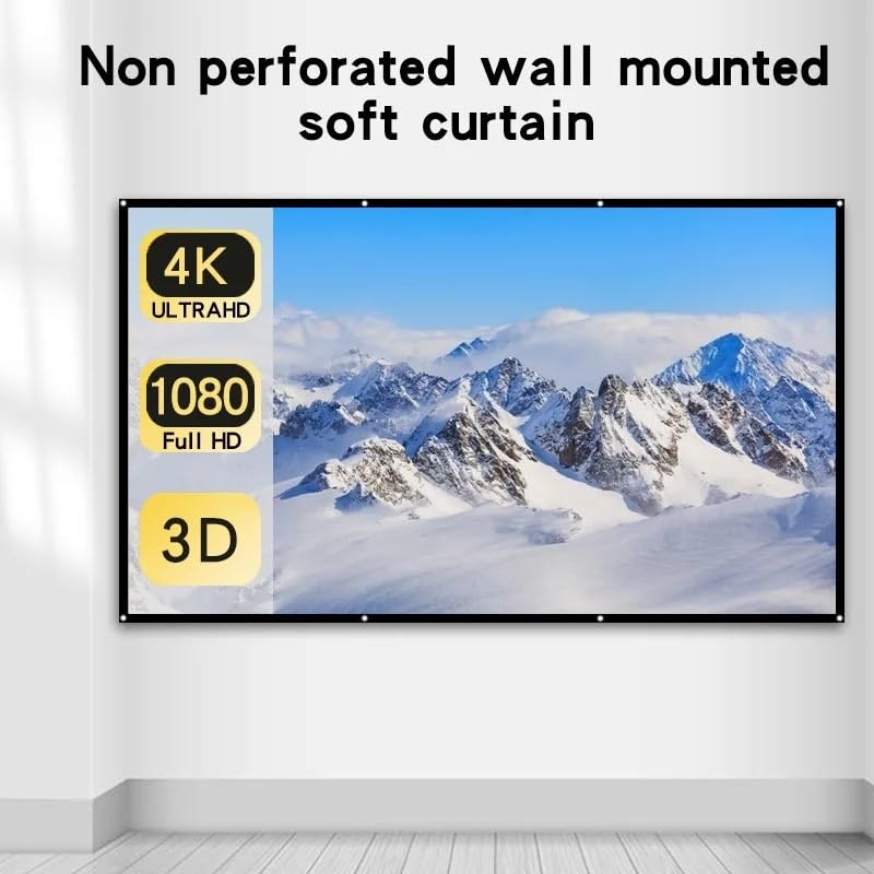 Pantalla de proyección plegable fácil GenSDH 150 pulg miniatura 3
