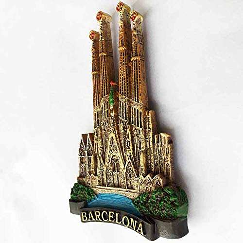 Imán decorativo resina Sagrada Familia Barcelona miniatura 4
