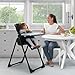 Jeep by Delta Children Classic Convertible 2-in-1 High Chair for Babies and Toddlers with Adjustable Height, Recline & Footrest - Dishwasher Safe Meal Tray, Black