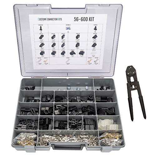 Delphi 56 Packard Series Connector Kit 56-600 With 6285847 Crimp Tool: Automotive Electrical Connectors 20-14 Gauge 600 Piece Kit With Crimp Tool
