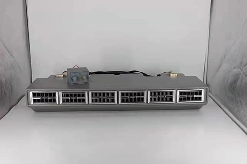 Miniatura 4 de Compresor de evaporador de aire acondicionado de 12 V, evaporador Gouku A/C con soportes de montaje y manguera de drenaje, flujo de aire de 36