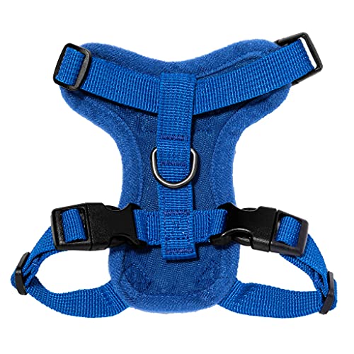 Image of Voyager Escape-Proof Step-in Lock Cat Harness & 5ft Neoprene-Handle Leash Set All-Weather Mesh with Reflective Stitching for Small to Large Cats by Best Pet Supplies, Royal Blue, XXXS