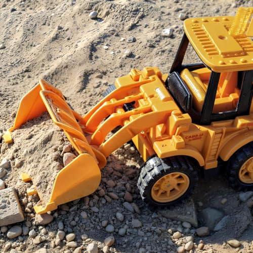 Kit 4 Trator Construção Brinquedo fricção escavadeira pá