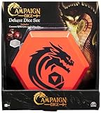 Spin Master Games, Campaign Dice, Premium Dice to Go, Set of Polyhedron Dice for RPG & Board Games, Storage Case, DND Dungeons and Dragons, MTG Magic The Gathering, for Ages 8 & Up