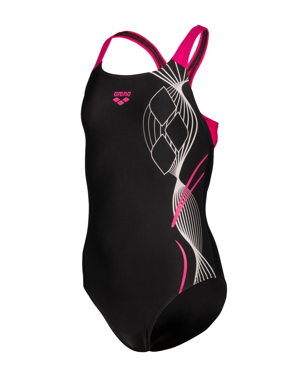 ARENA Feel Girls' Logo Swim Pro Back Swimsuit