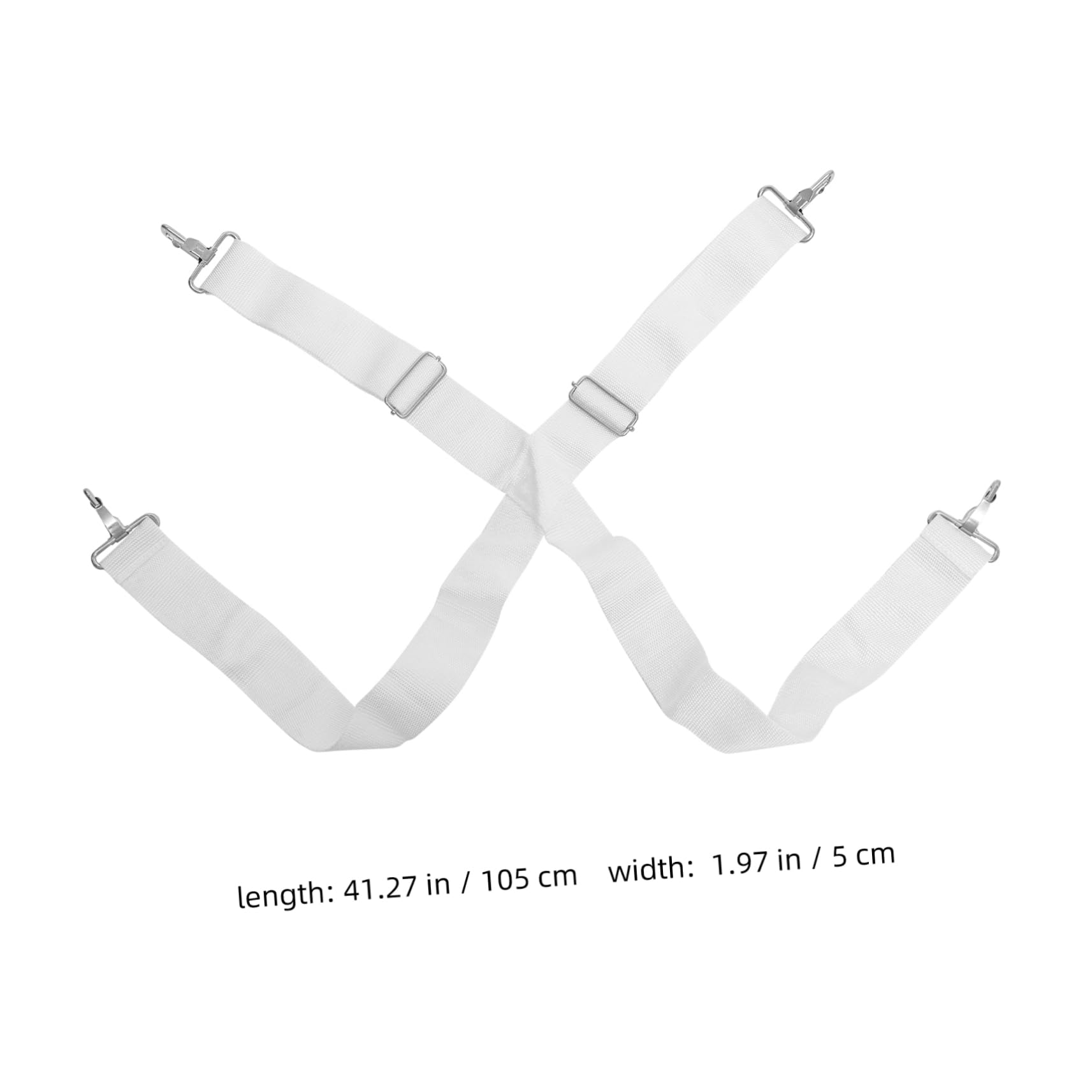 ERINGOGO 2pcs Adjustable Snare Drum Double Shoulder Straps Durable Bass Drum Accessories for Comfortable Marching and Performance