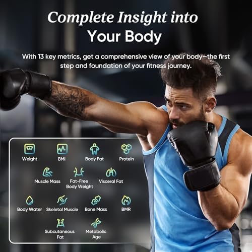 Etekcity Upgraded Smart Scale for Body Weight, FSA HSA Store Eligible, Bathroom Digital Scale with BMI, Body Fat, Muscle Mass, 13 Metrics with a Large Display, Support Offline Mode and Apps Connection 6 51d4IA7Ch2L. AC