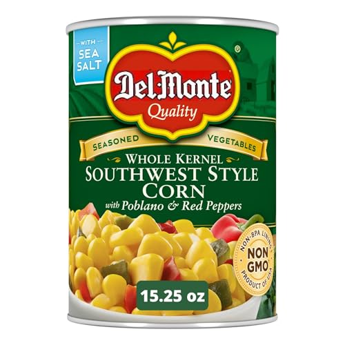 Southwest Whole Kernel Corn with Peppers, Canned Vegetables, 15.25 oz Cans (Pack of 6) image 2