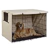 Explore Land Hundekäfig-Abdeckung, 106,7 cm, strapazierfähige Polyester-Hundehütte, universelle Passform für Draht-Hundekäfige, Hellbraun