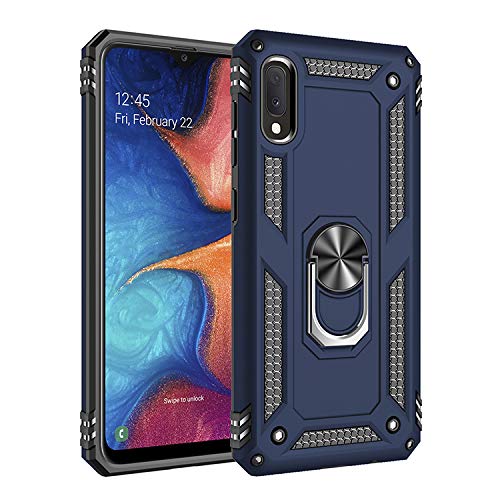 Jielangxin Keji Case for Samsung Galaxy A10e 2019 Case,360 Degree Rotating Ring Holder Kickstand Case for Samsung Galaxy A10e SM-A102U SM-A102V Case Cover Blue