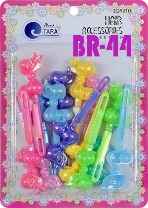 Tara Girls Super Cute Self Hinge Plastic Mulit Design Hair Barrettes Selection (BR44)