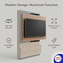 JBM MART 360° Rotating Bracket for TV | Room Partition Mount Stand | Compatible with 32-75 Inch LED | Modern Swivel Cabinet Design gallery image