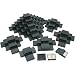 Novel Box 100 Black Stripe Cotton Filled Jewelry Gift Ring Earring Box 2 1/8" x 1 5/8" x 3/4"