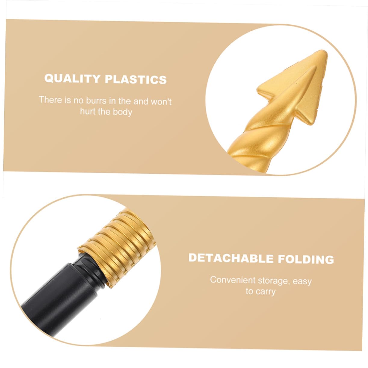 IMIKEYA 2 pezzi di plastica per Cosplay accessorio imitazione leggero e compatto per feste di Halloween e spettacoli scenici