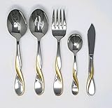 Oneida Golden Aquarius 5 Piece Serving Set