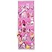 Uphome Clear Over the Door Shoe Organizer/Storage Rack - Space-saving Hanging PEVA 24-Pocket Organizer Bag with Free Hooks,Pink