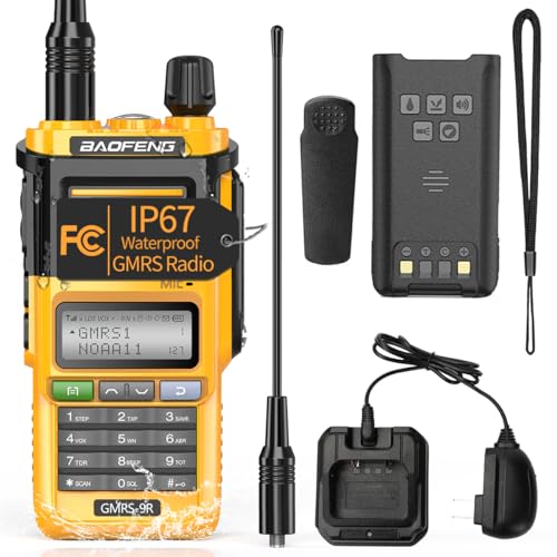 Baofeng GMRS-9R Radio Handheld Two Way Radios IP67 Waterproof Long ...