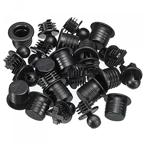 sourcing map Lautsprecher-Grillführungen, Kunststoff, schwarz, Kugelfassung, Typ Durchmesser 10,6 mm, für Lautsprecherteile, Zubehör, 12 Stück