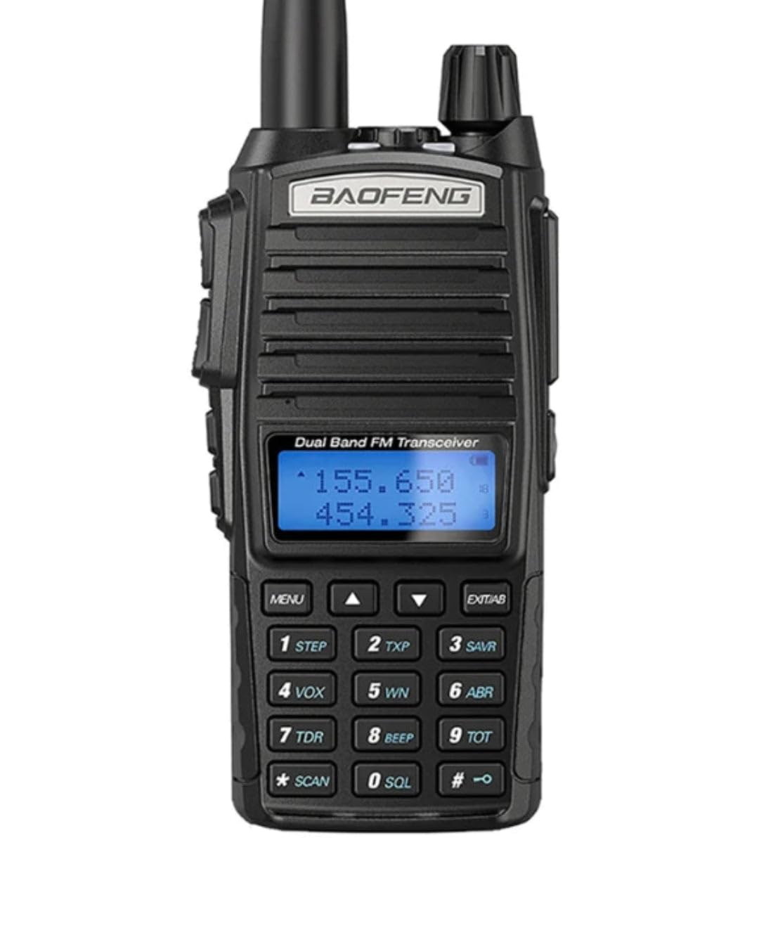 Walkie Talkie Baofeng UV-82 | Potencia 3W-5W, Batería 2800mAh, Radio FM, VOX Manos Libres, 128 Canales, Programable por PC | Ideal para Profesionales y Actividades al Aire Libre (Solo Radio)