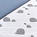 Produktbild 0,5x1,4m Jersey Wale und Wellen grau & 0,5x0,7m Bündchen Uni blau-grau Breite 70cm (Schlauchware 2x35cm) Muster-Mix 95% Baumwolle 5% Elastan