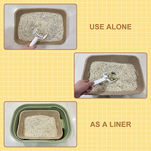 Disposable Litter Box, 20 Pcs Disposable Litter Tray Small Paper Litter Box Paper Cat Litter Trays Replacement Card Paper Cat Travel Must-Have Disposable Litter Box For Cats Pets #TOP4