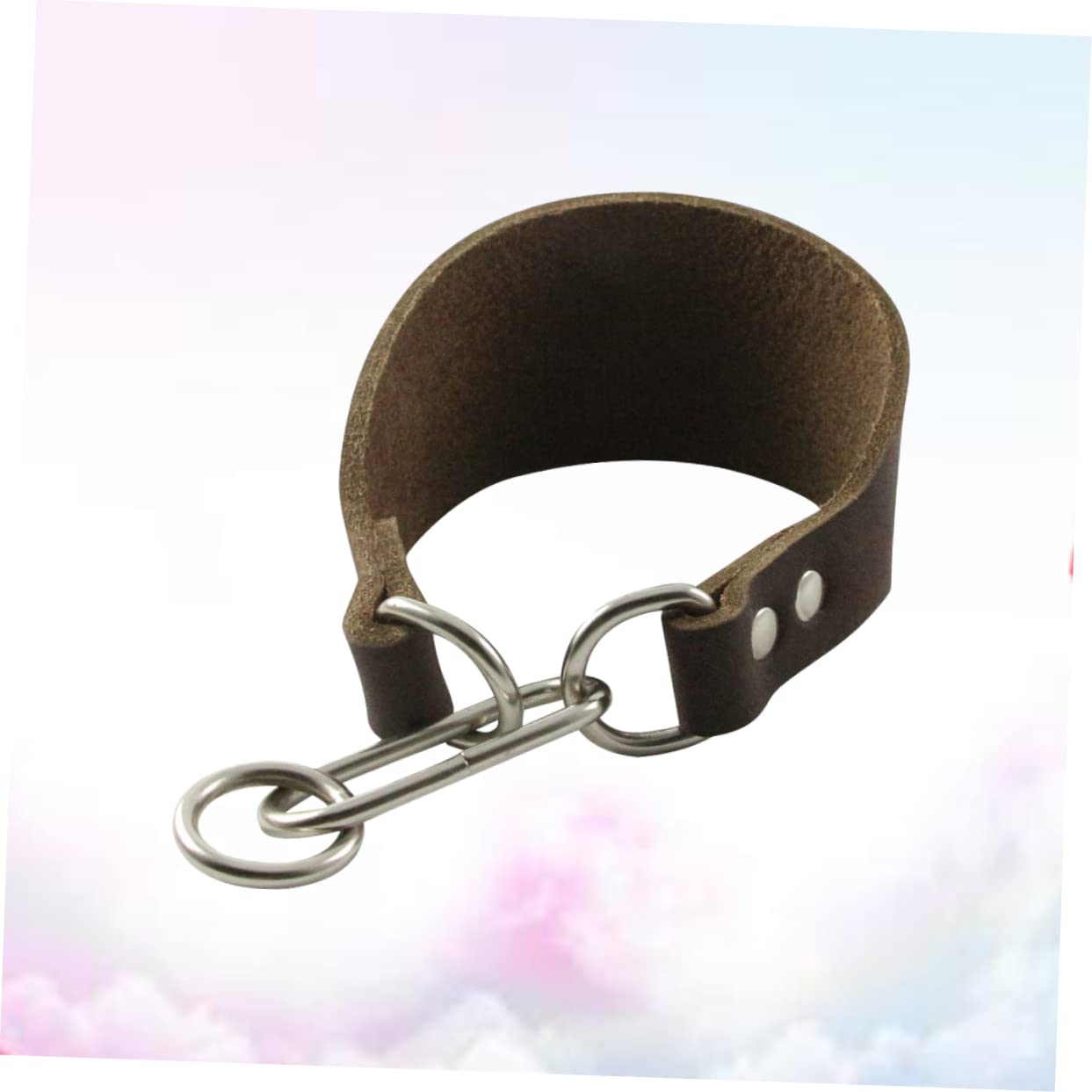 Angoily 3pezzi Collare Larga Per Animali Domestici Collare Resistente e Stiloso Per Cani Con Collo Sottile Materiale Di Bovino Morbido e Duraturo Accessorio Elegante Per Tuo Zampe Caffè