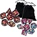 Price comparison product image Cerixo 2 x 7 Dice Set Two Colors Polyhedral Dice Series with Black Drawstring Bag Dungeons and Dragons DND RPG MTG Table Games Dice