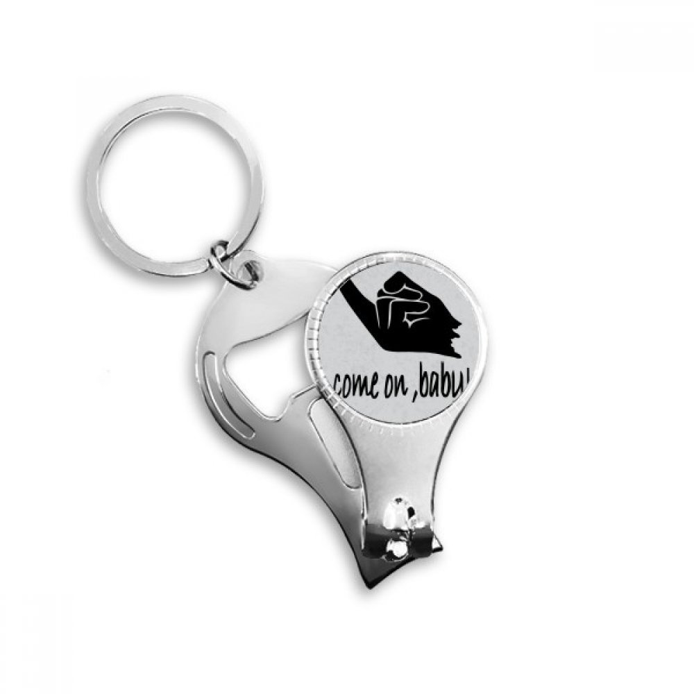 Porte-clés décapsuleur avec pince à ongles intégrée pour vos soirées et voyages