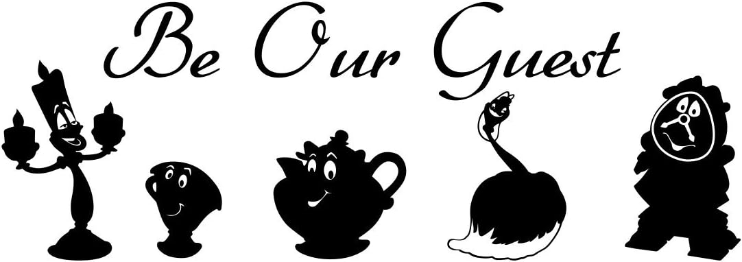 Sticker Buffet Disney Inspired Beauty and The Beast Be Our Guest Kitchen Wall Stickers