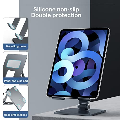 KABEWUS Suporte para iPad 2022 Suporte para tablet e computador, suporte dobrável de liga de alumíni