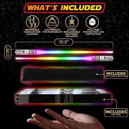 Baguettes sabre laser LED 8 couleurs avec décapsuleur Faucon Millenium