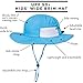 SwimZip Wide Brim Sun Hat | UPF 50+ Protection for Baby, Toddler, and Kids Aqua