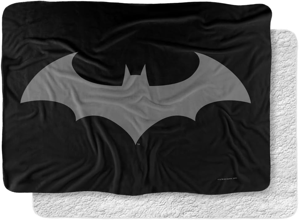 Batman Blanket, 50"x60", Villains Unleashed Silky Touch Sherpa Back Super Soft Throw Blanket