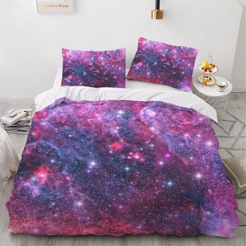 Funda Nordica Cama 90 Cielo Estrellado Morado