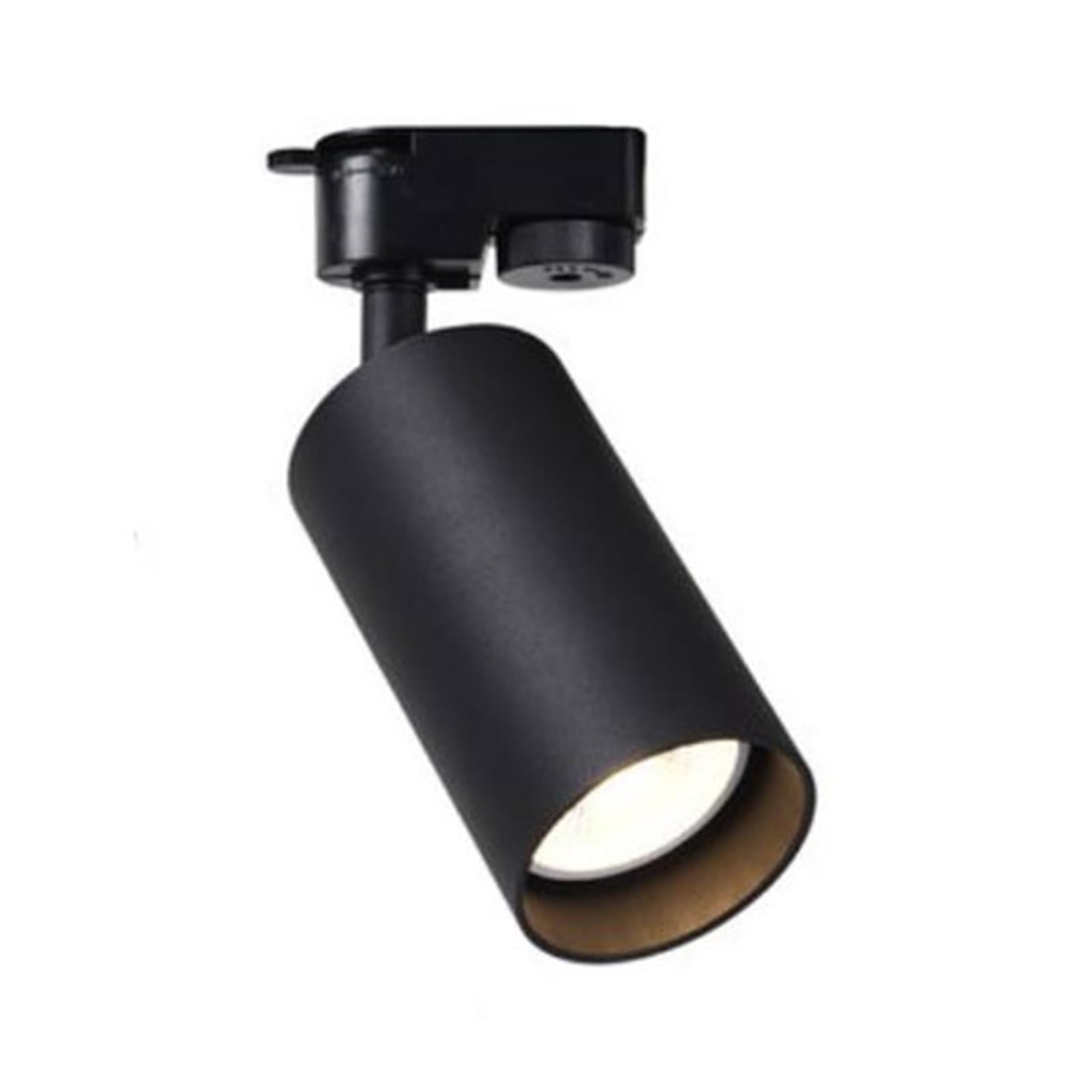 Lampada da Binario Bianca Nera GU10 Lampada da Binario A LED Illuminazione su Binario Faretti in Alluminio for Negozio di Abbigliamento Home Super Luminoso(GU10 5W 6000K,Black)