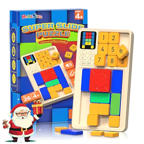 HOMESTEC Super Slide Logisches Puzzlespiel - Elektronisches Handheld-Spiel mit 520 Levels 3 Spielmodi - Herausforderndes Gehirntraining Spielzeug Geeignet für Kinder ab 8 Jahre und Erwachsene
