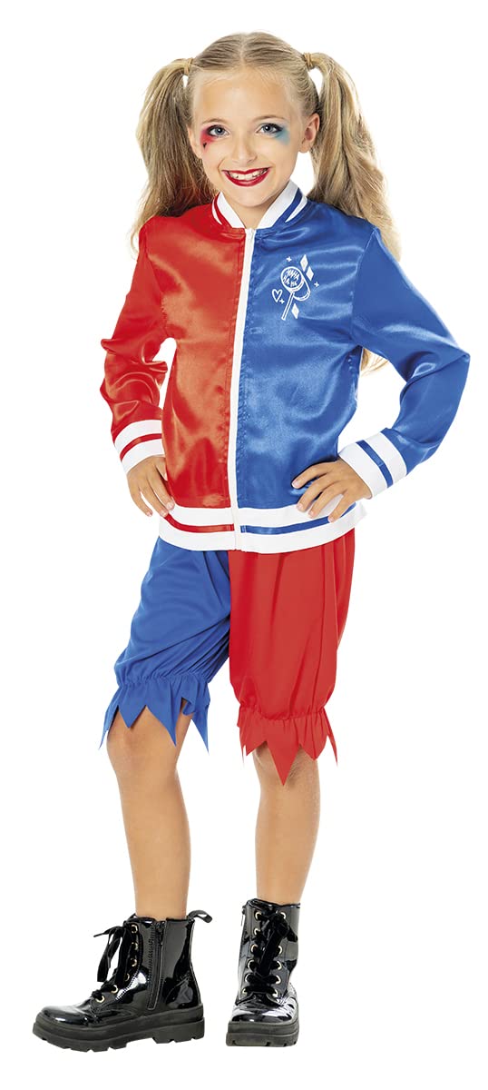 Rubies 301707-XS Harley Quinn Col Costume, multicoloured, 5-6 años