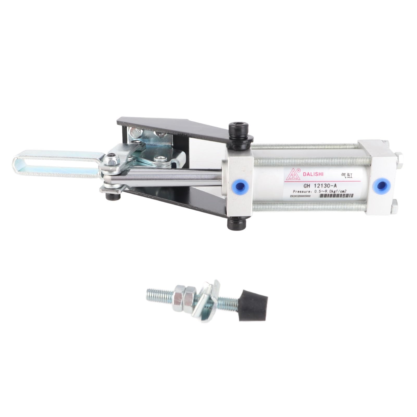 Semme POLEROWANY Cylinder Pneumatyczny Zacisk Dociskowy 227 Kg/500 Funtów Siła Zacisku Wałek Regulacyjny ze Stali Nierdzewnej Szybki Mechanizm z Czterema Ogniwami Klasa Przemysłowa do Spawania do
