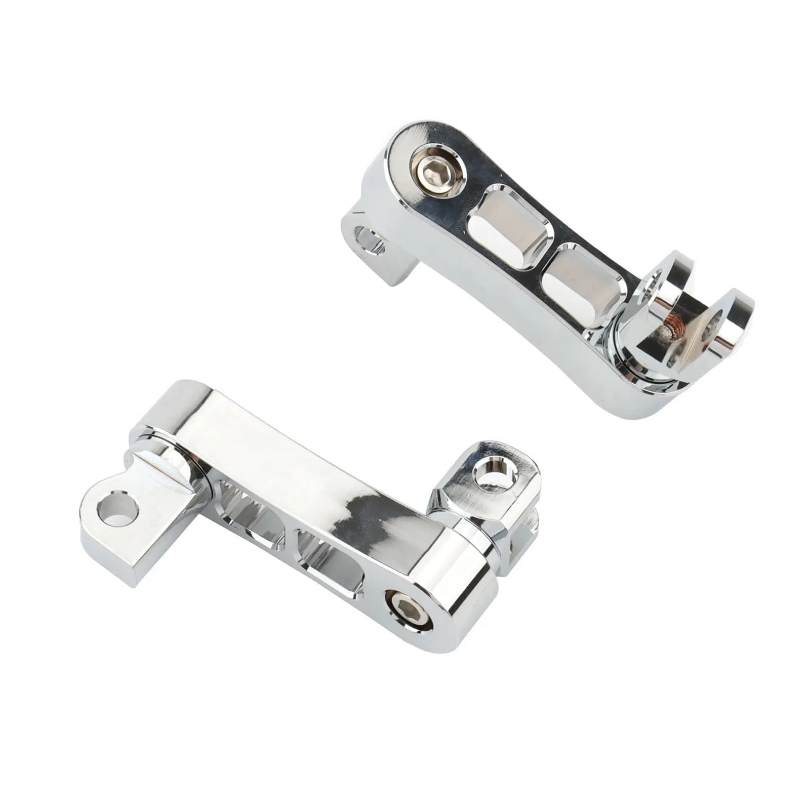 Kit de Montaje de estriberas Ajustables para Pasajero, estriberas de Carretera, Abrazadera de estribera Macho, Extensiones de Soporte, estriberas universales para Motocicleta