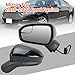 MOFOAP Left Driver Side Mirror Compatible with Ford Fusion 2016 2017 2018 2019 2020 2021 2022 Mirrors with Power Manual Folding Black 3Pins