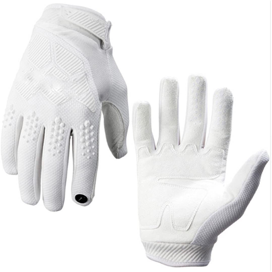 Guantes de Moto, Guantes de Bicicleta de montaña, Guantes de Bicicleta Todoterreno, Guantes de Carreras de Motos (Color : Fluo Yellow, Size : XL)