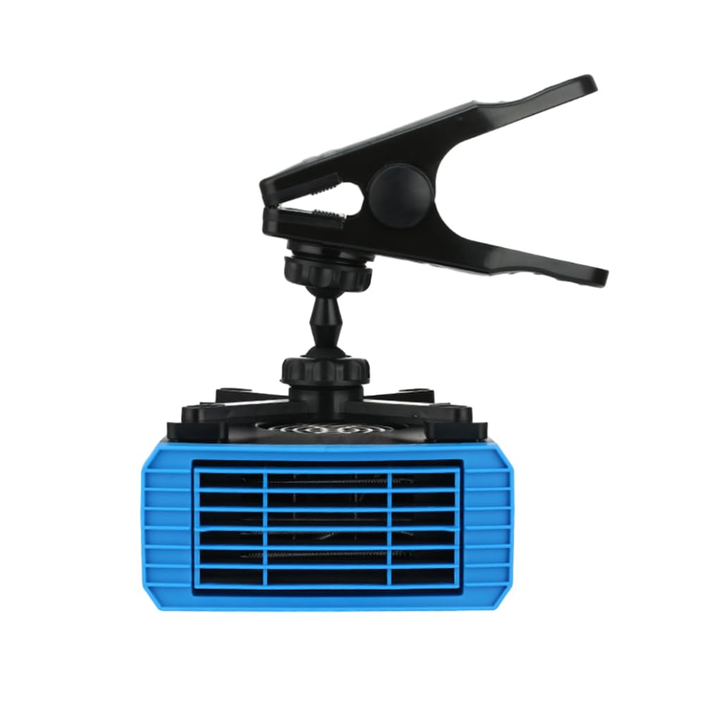 Riloer Calentador de Coche de 12 V 150 W, Descongelador Parabrisas Viento frío y Caliente, Giratorio de 360°, desempañador de Parabrisas calefactor coche