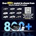 vnilrgle Wireless Android Auto Adapter, Wireless carplay Adapter, Latest NFC Touchscreen Connectivity, Wireless Plug-and-Play for Android Devices (Android 11 and Above)