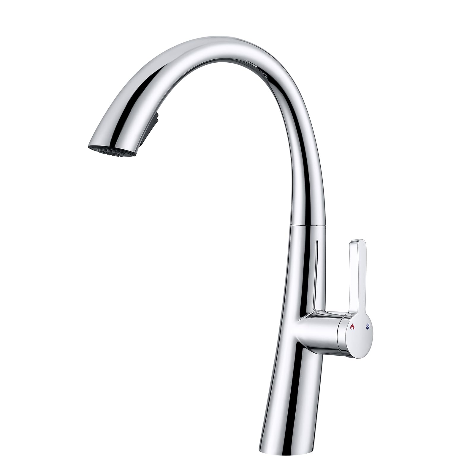 Robinet de cuisine extractible mitigeur évier acier inoxydable chromé